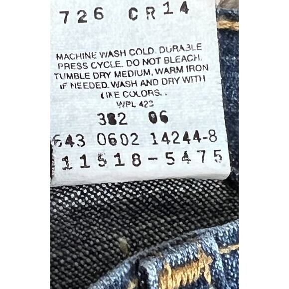 Vintage 90s Y2K Levi's 518 Superlow Stretch Boot Cut Jeans Made in USA size 9 - Picture 7 of 8